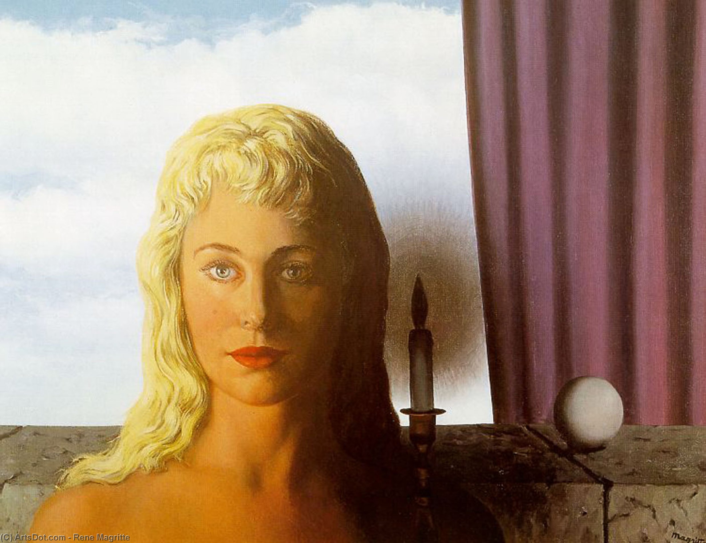 Wikioo.org - The Encyclopedia of Fine Arts - Painting, Artwork by Rene Magritte - The ignorant fairy