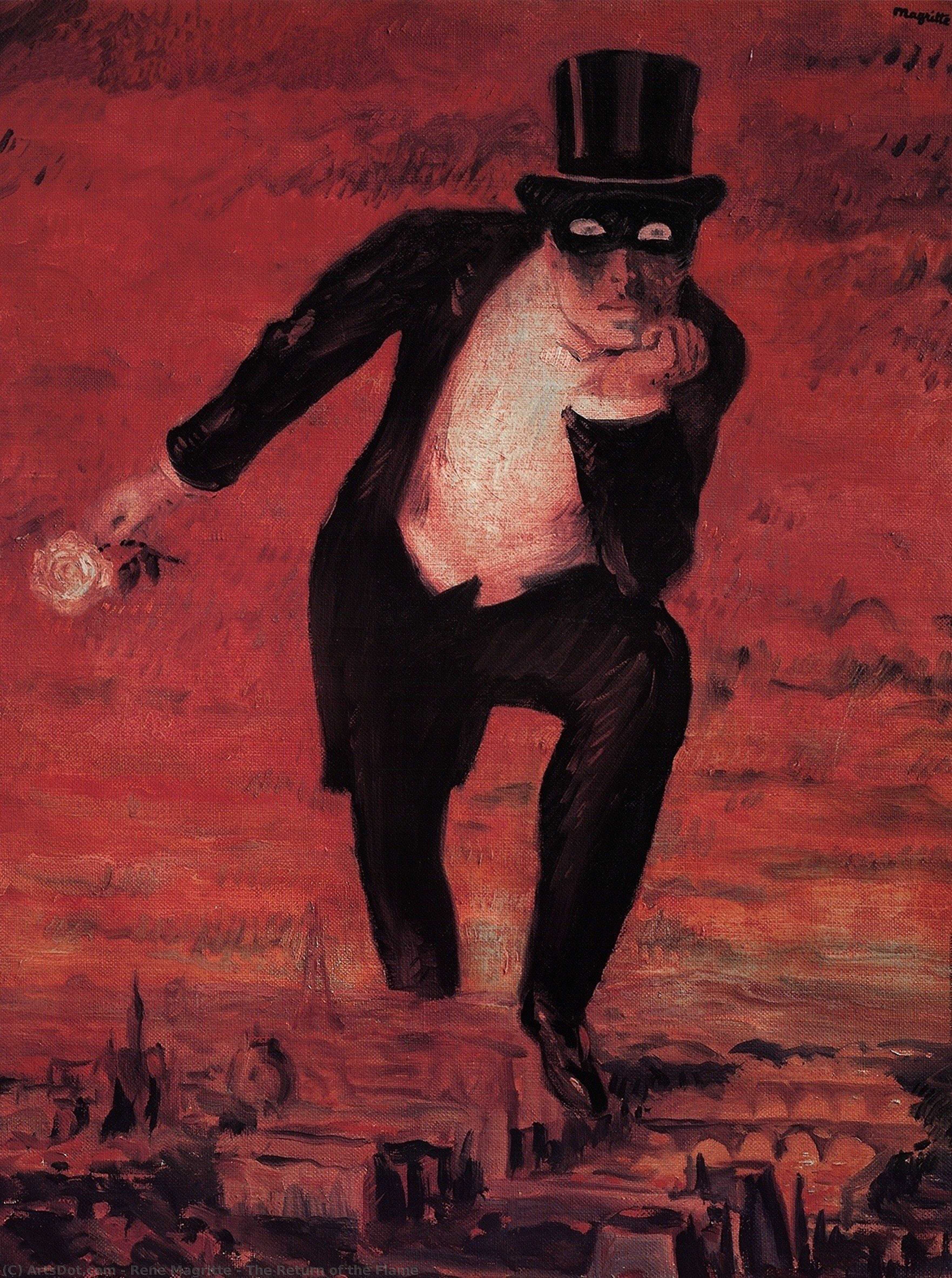 WikiOO.org - Güzel Sanatlar Ansiklopedisi - Resim, Resimler Rene Magritte - The Return of the Flame