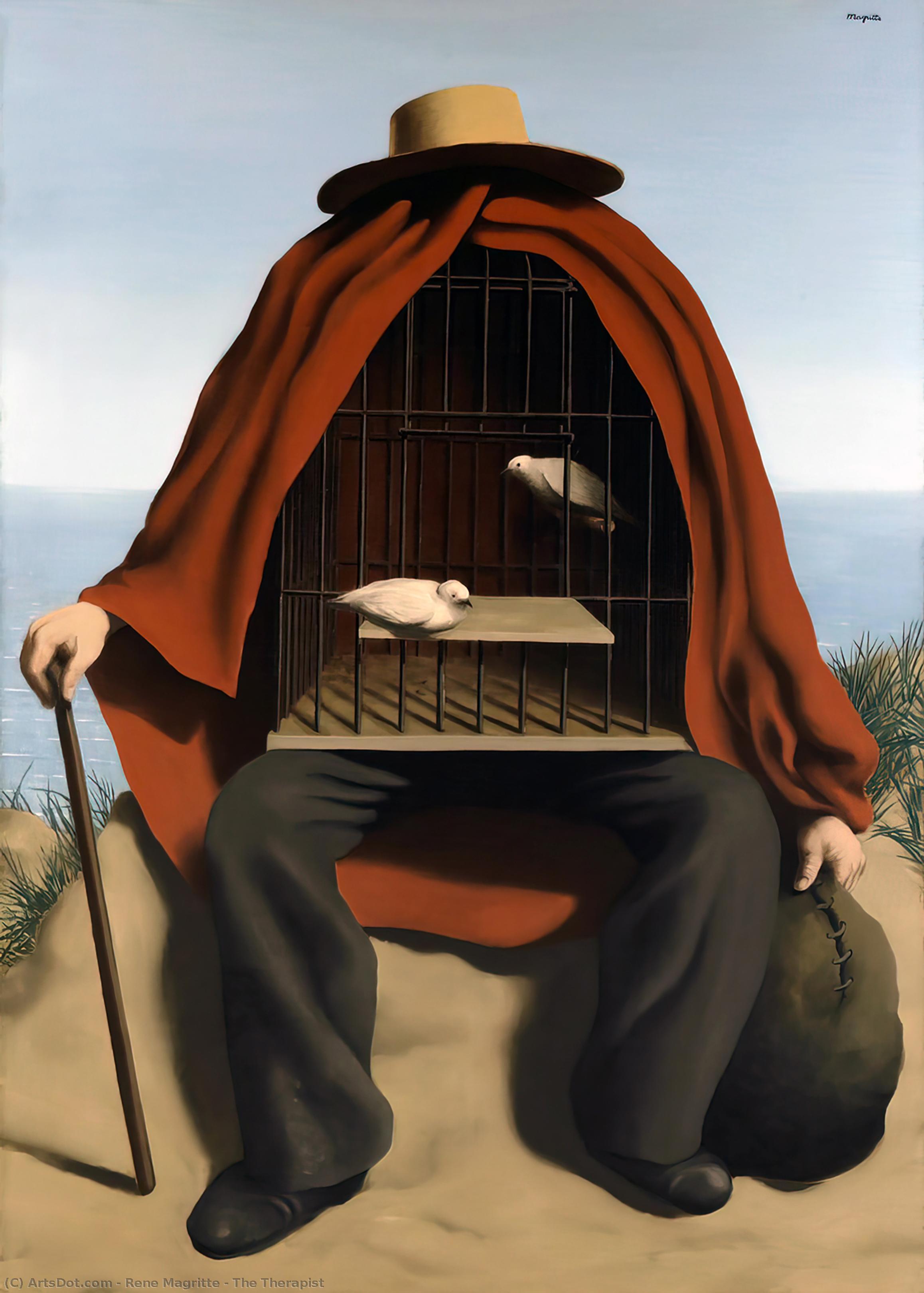 WikiOO.org - אנציקלופדיה לאמנויות יפות - ציור, יצירות אמנות Rene Magritte - The Therapist