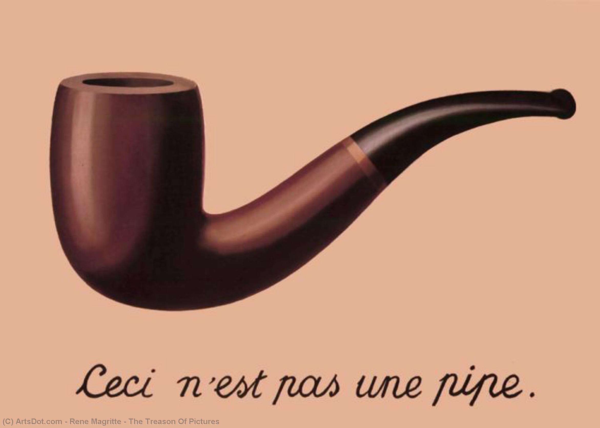 Wikoo.org - موسوعة الفنون الجميلة - اللوحة، العمل الفني Rene Magritte - The Treason Of Pictures