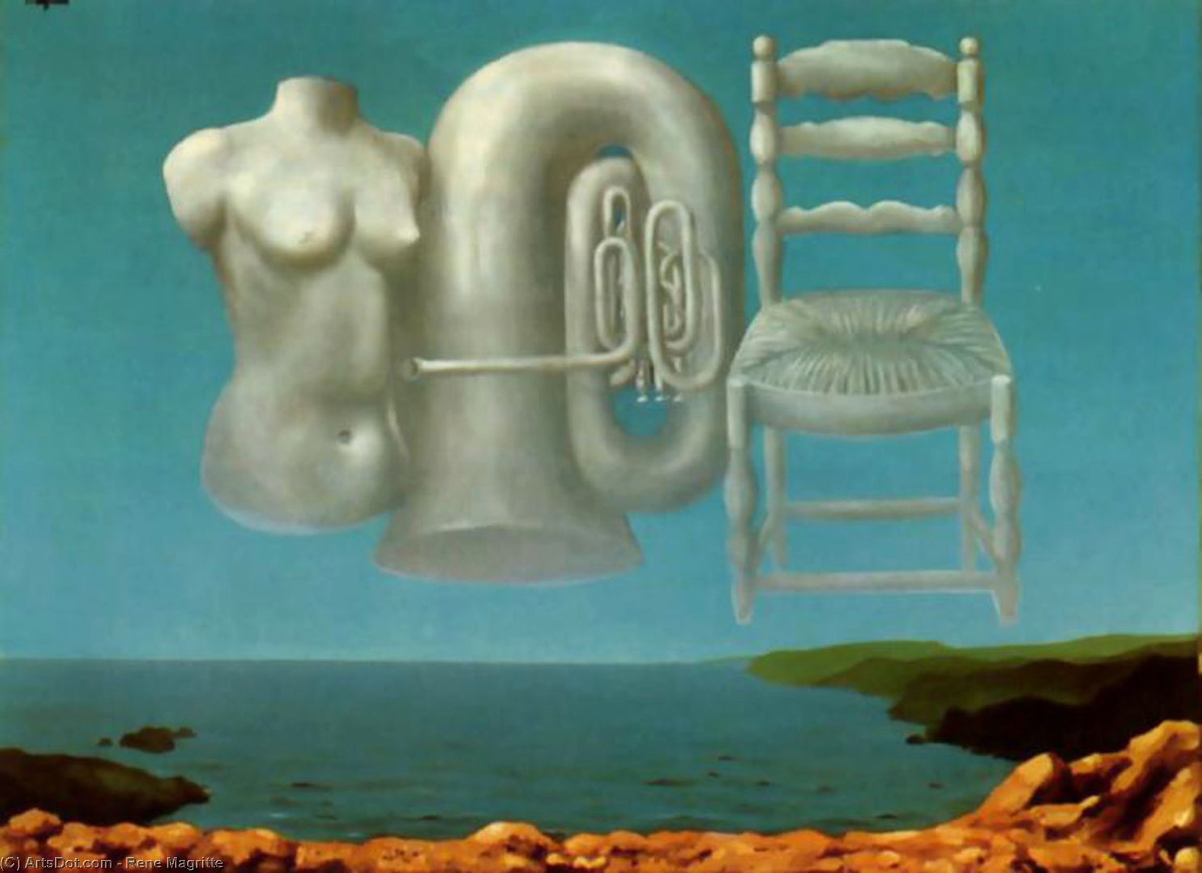 WikiOO.org - 백과 사전 - 회화, 삽화 Rene Magritte - Threatening Weather