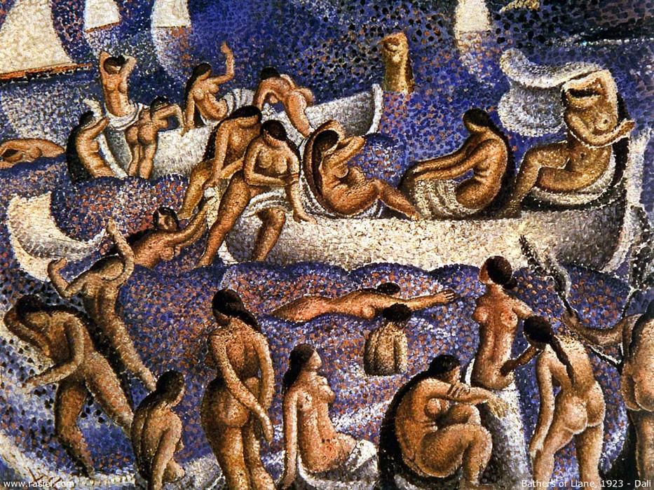 Wikioo.org – L'Enciclopedia delle Belle Arti - Pittura, Opere di Salvador Dali - Bagnanti Di Llane