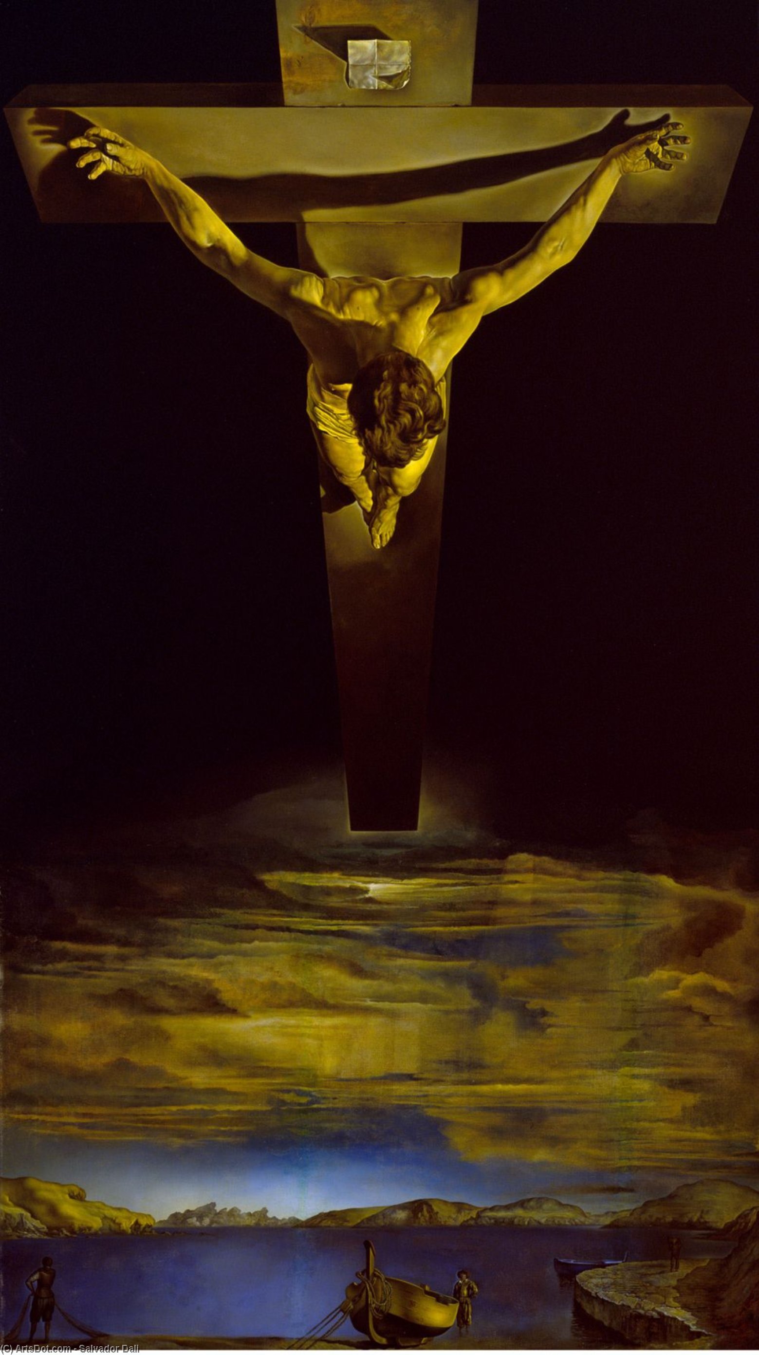 WikiOO.org - Encyclopedia of Fine Arts - Maľba, Artwork Salvador Dali - Christ of St. John of the Cross