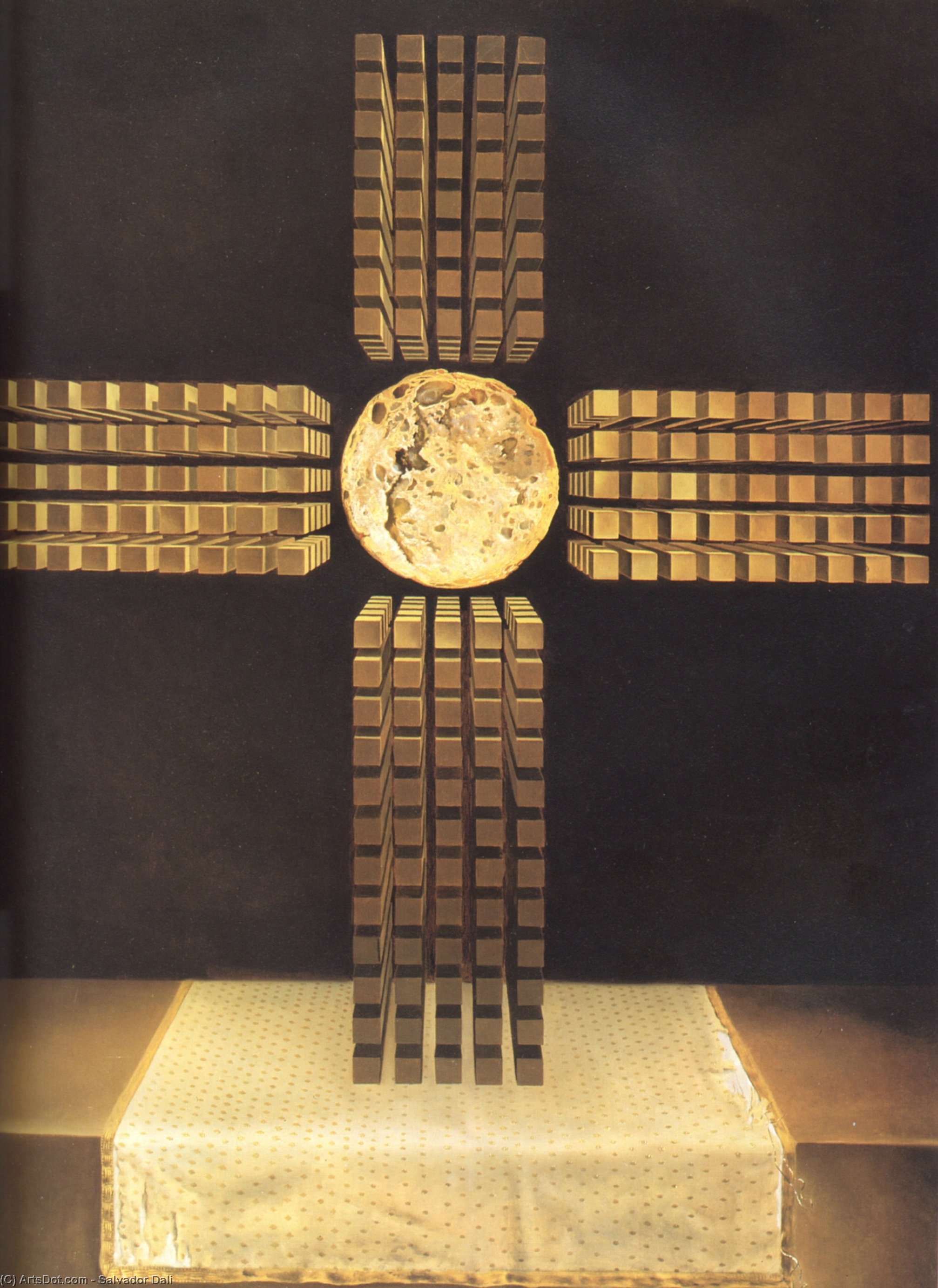 Wikioo.org - The Encyclopedia of Fine Arts - Painting, Artwork by Salvador Dali - Nuclear Cross