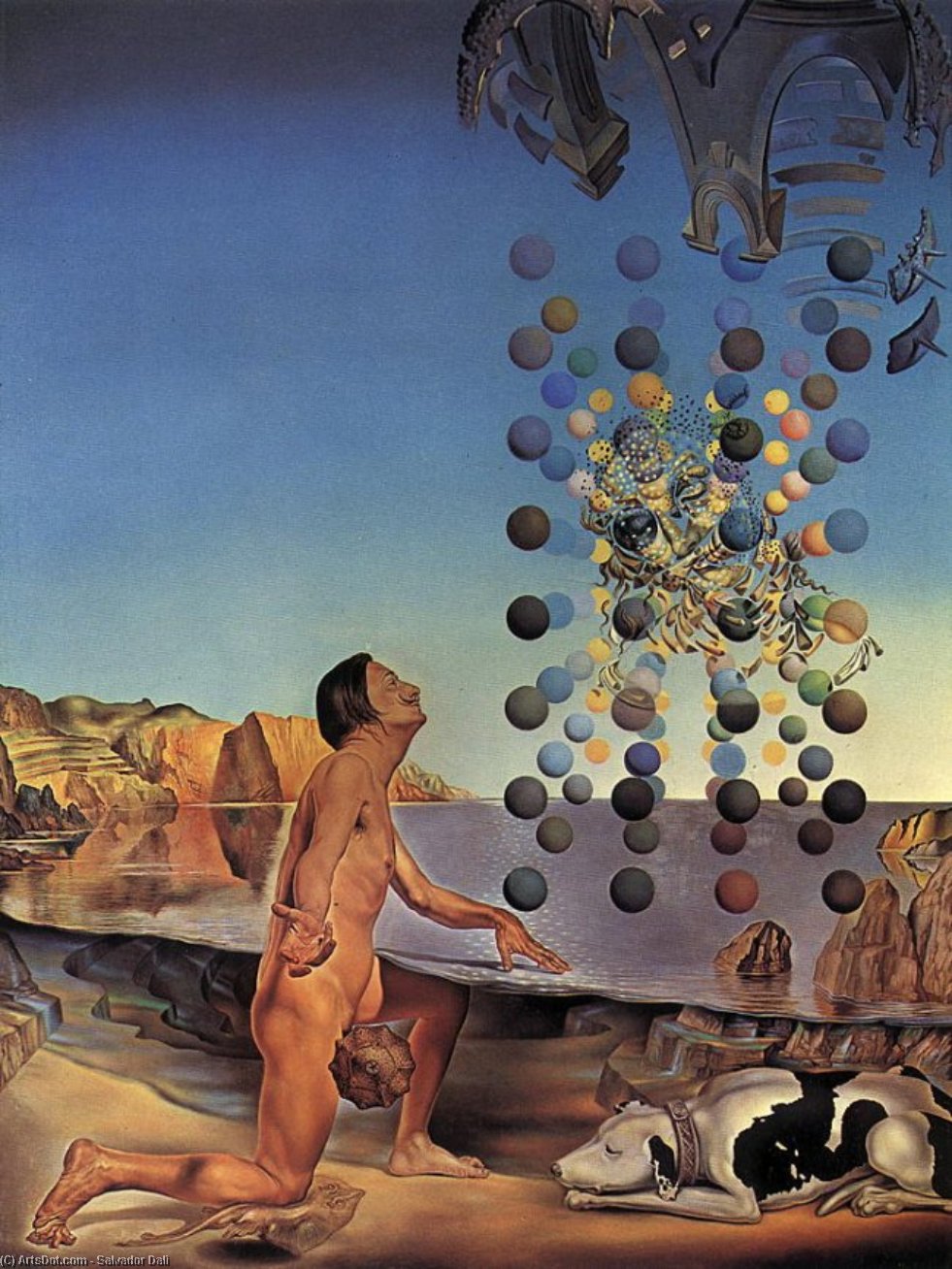 Wikioo.org - The Encyclopedia of Fine Arts - Painting, Artwork by Salvador Dali - Self-Portrait, 1954