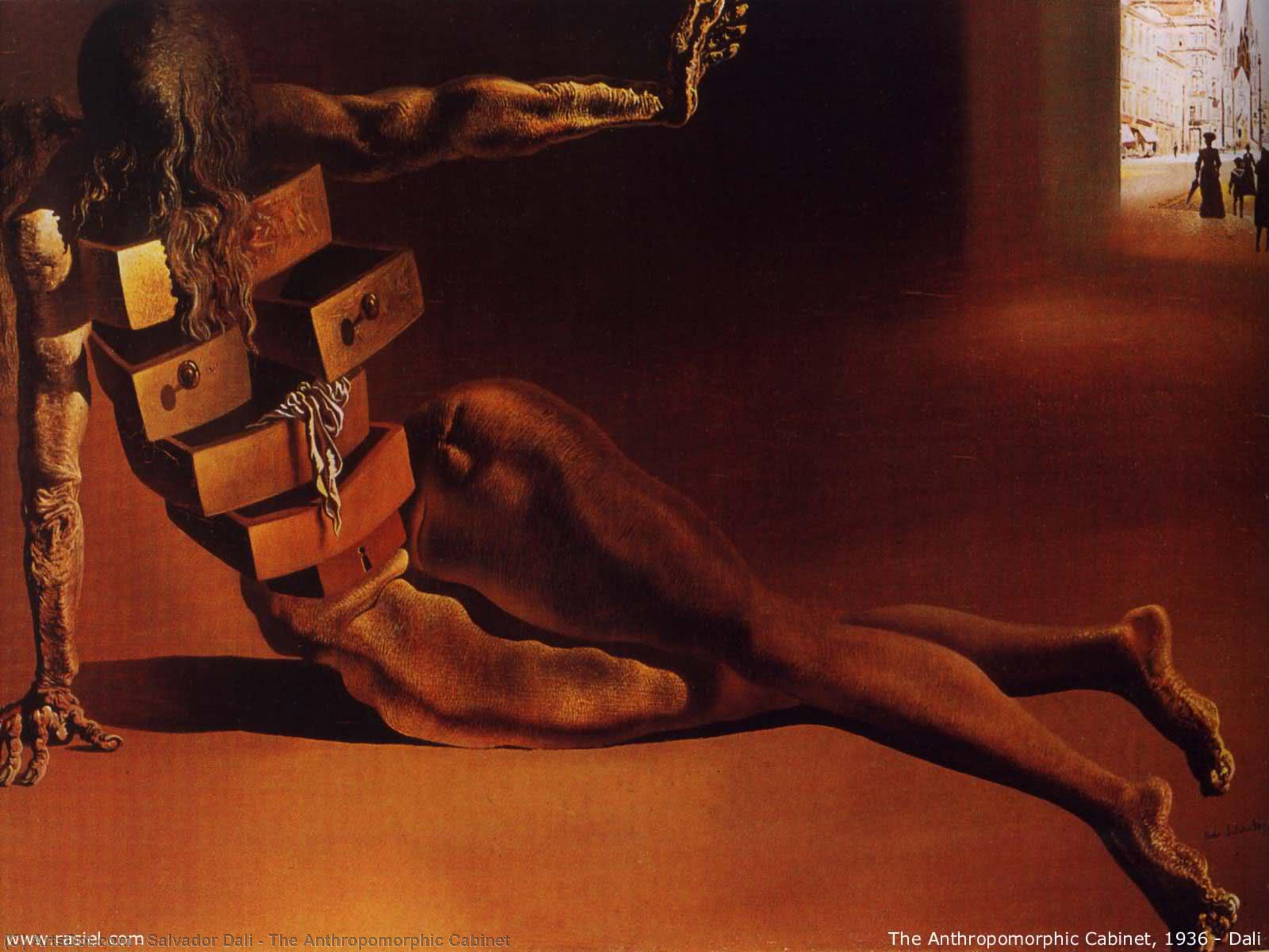 Wikioo.org - Bách khoa toàn thư về mỹ thuật - Vẽ tranh, Tác phẩm nghệ thuật Salvador Dali - The Anthropomorphic Cabinet
