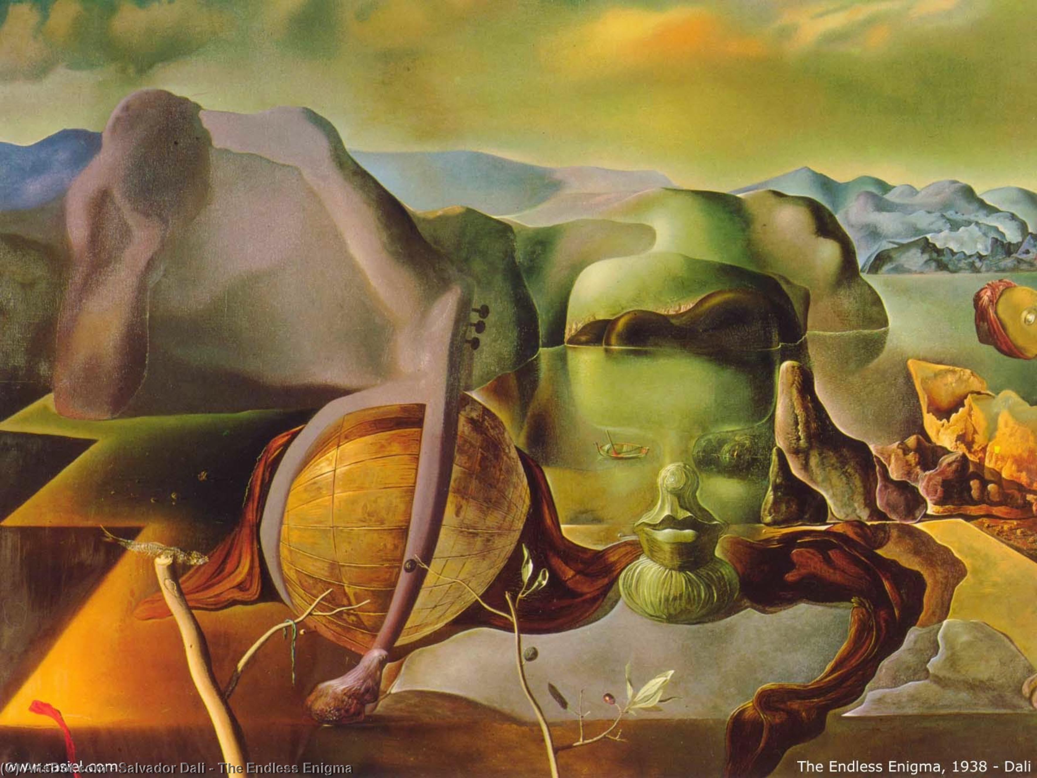 Wikioo.org - The Encyclopedia of Fine Arts - Painting, Artwork by Salvador Dali - The Endless Enigma