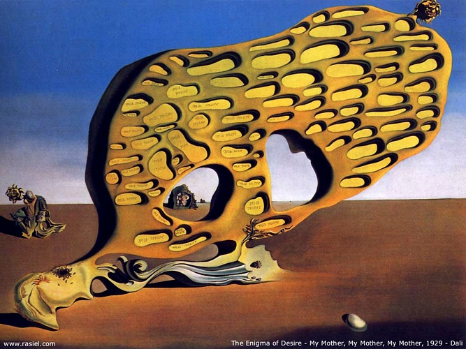 Wikioo.org - The Encyclopedia of Fine Arts - Painting, Artwork by Salvador Dali - The Enigma Of Desire