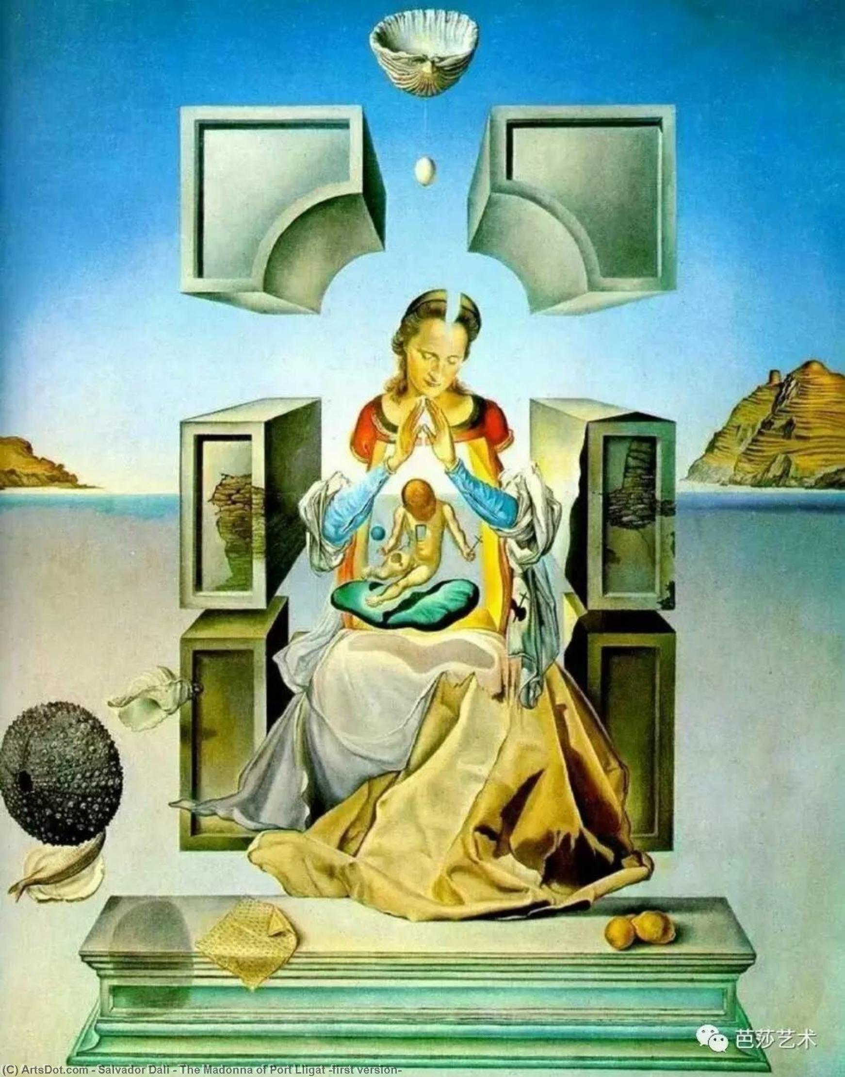 Wikioo.org - The Encyclopedia of Fine Arts - Painting, Artwork by Salvador Dali - The Madonna of Port Lligat (first version)