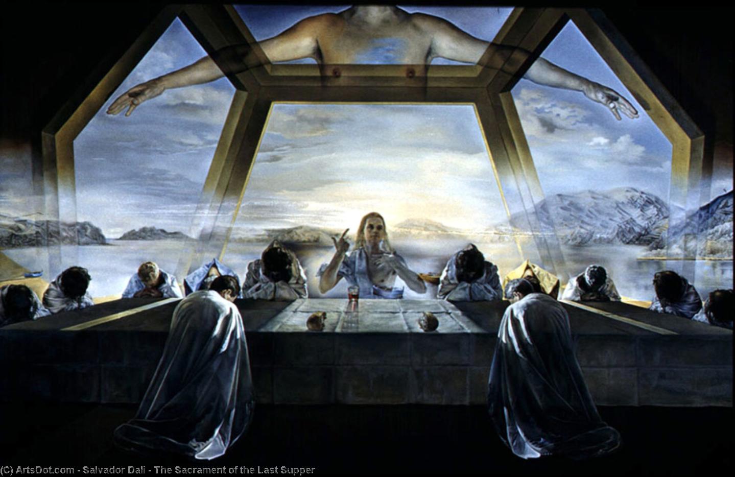 Wikioo.org – L'Enciclopedia delle Belle Arti - Pittura, Opere di Salvador Dali - il sacramento dell'ultima cena