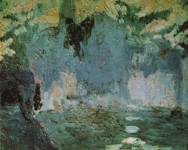 Wikoo.org - موسوعة الفنون الجميلة - اللوحة، العمل الفني Salvador Dali - Playa Port Alguer De La Riba, D'en Pitxot, 1918-19