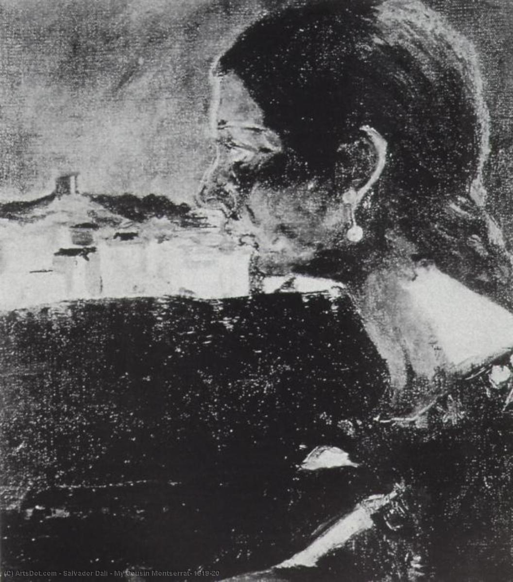 Wikioo.org – La Enciclopedia de las Bellas Artes - Pintura, Obras de arte de Salvador Dali - Mi primo Montserrat 1919-20