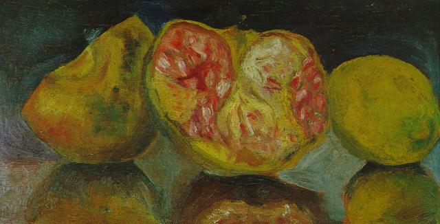 WikiOO.org - Encyclopedia of Fine Arts - Maľba, Artwork Salvador Dali - Still Life, Pomegranates, circa 1919