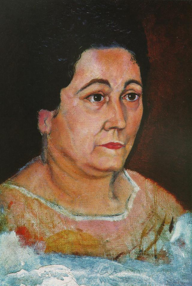 WikiOO.org - Enciclopédia das Belas Artes - Pintura, Arte por Salvador Dali - Portrait of the Artist's Mother, Dofia Felipa Dome Domenech De, DalH, 1920