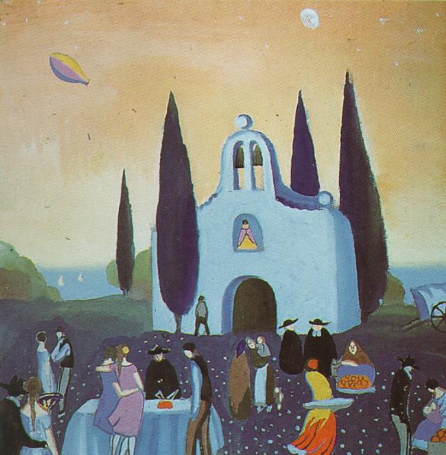 Wikioo.org - The Encyclopedia of Fine Arts - Painting, Artwork by Salvador Dali - Romeria - Pilgrimage, 1921