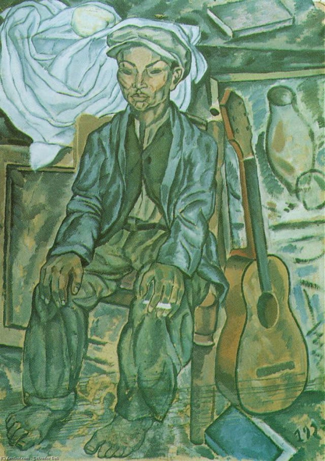 WikiOO.org - Encyclopedia of Fine Arts - Maleri, Artwork Salvador Dali - Figueras Gypsy, 1923