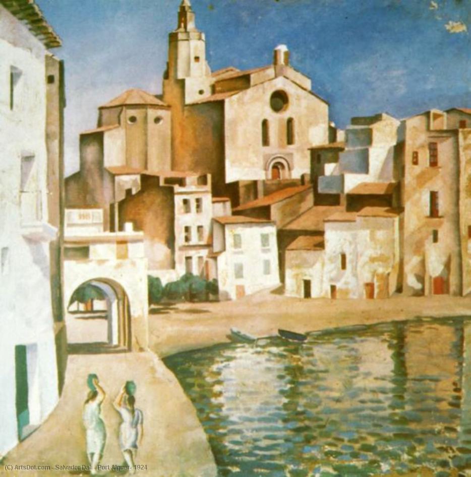 WikiOO.org - Εγκυκλοπαίδεια Καλών Τεχνών - Ζωγραφική, έργα τέχνης Salvador Dali - Port Alguer, 1924