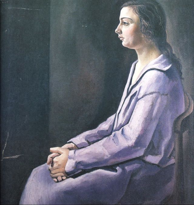 Wikioo.org - Encyklopedia Sztuk Pięknych - Malarstwo, Grafika Salvador Dali - Portrait of Ana Maria (CadaquNs), circa 1925