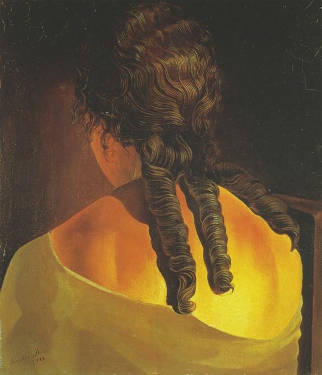 WikiOO.org - Encyclopedia of Fine Arts - Maľba, Artwork Salvador Dali - Girl's Back, 1926
