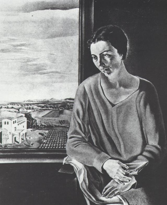 Wikioo.org – La Enciclopedia de las Bellas Artes - Pintura, Obras de arte de Salvador Dali - Retrato de la señora Abadal De Argemi, circa 1926