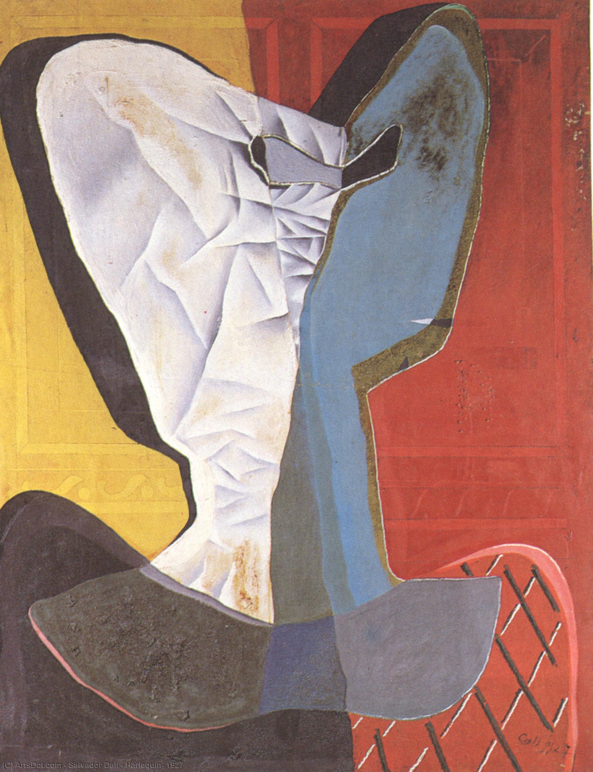 Wikioo.org – La Enciclopedia de las Bellas Artes - Pintura, Obras de arte de Salvador Dali - arlequín 1927