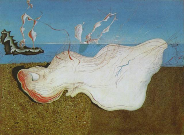 Wikioo.org - The Encyclopedia of Fine Arts - Painting, Artwork by Salvador Dali - Bather, 1928