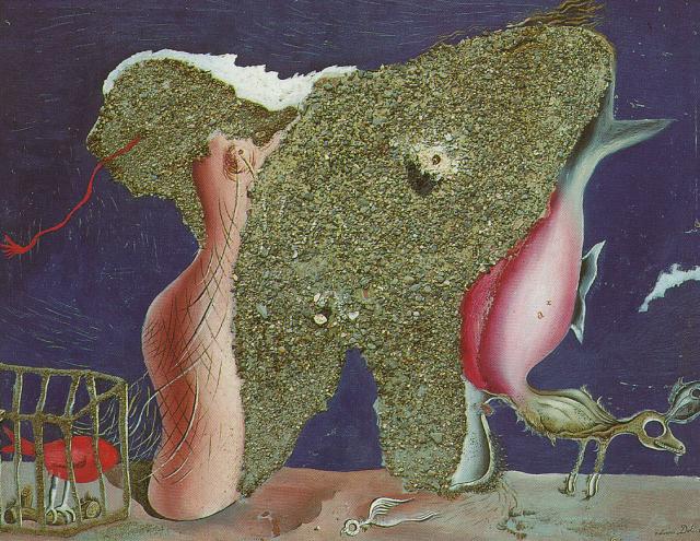 WikiOO.org - Encyclopedia of Fine Arts - Schilderen, Artwork Salvador Dali - Symbiotic Woman-Animal, 1928
