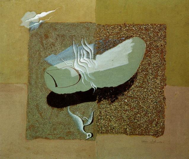 Wikioo.org – La Enciclopedia de las Bellas Artes - Pintura, Obras de arte de Salvador Dali - El Pájaro Herido 1928