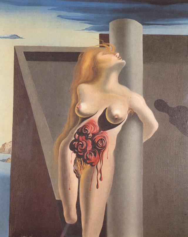Wikioo.org - The Encyclopedia of Fine Arts - Painting, Artwork by Salvador Dali - The Bleeding Roses, 1930