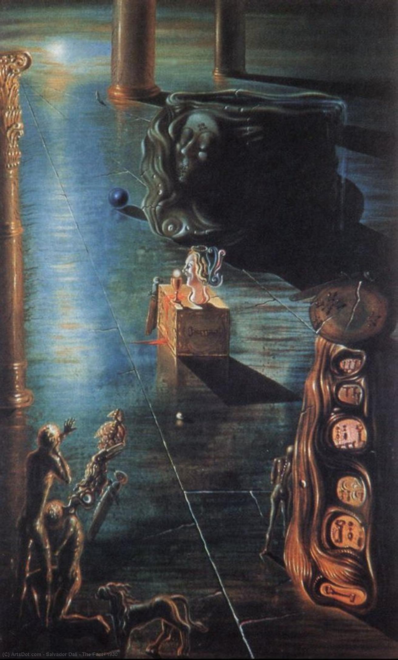 Wikioo.org - The Encyclopedia of Fine Arts - Painting, Artwork by Salvador Dali - The Font, 1930