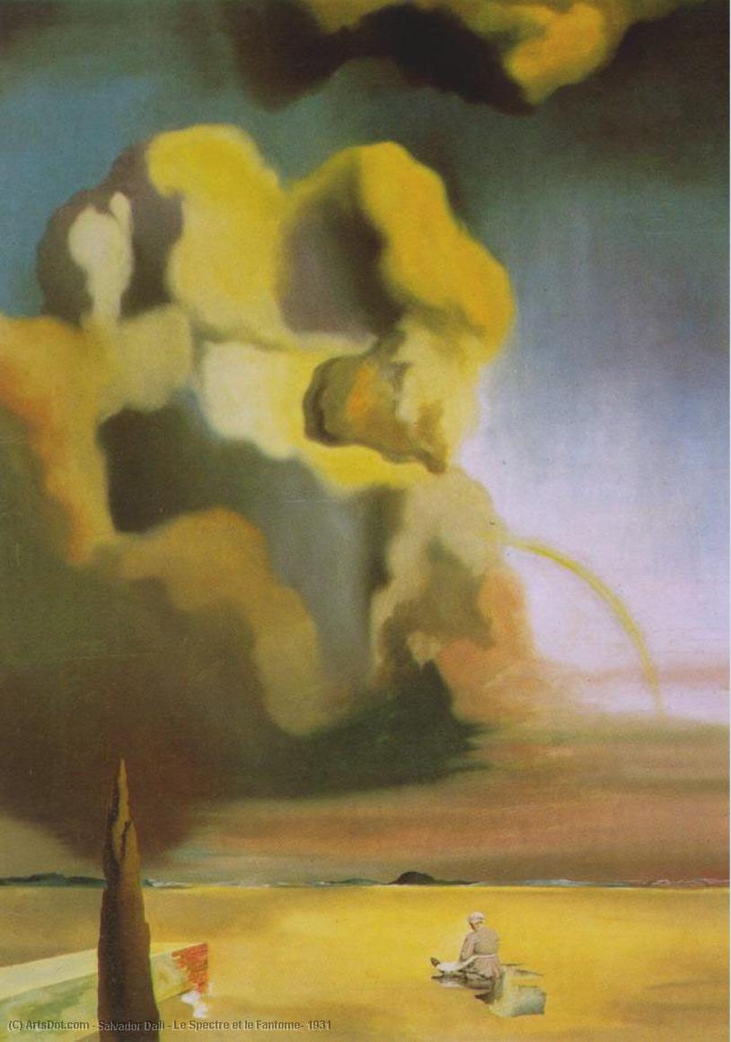 WikiOO.org - Εγκυκλοπαίδεια Καλών Τεχνών - Ζωγραφική, έργα τέχνης Salvador Dali - Le Spectre et le Fantome, 1931
