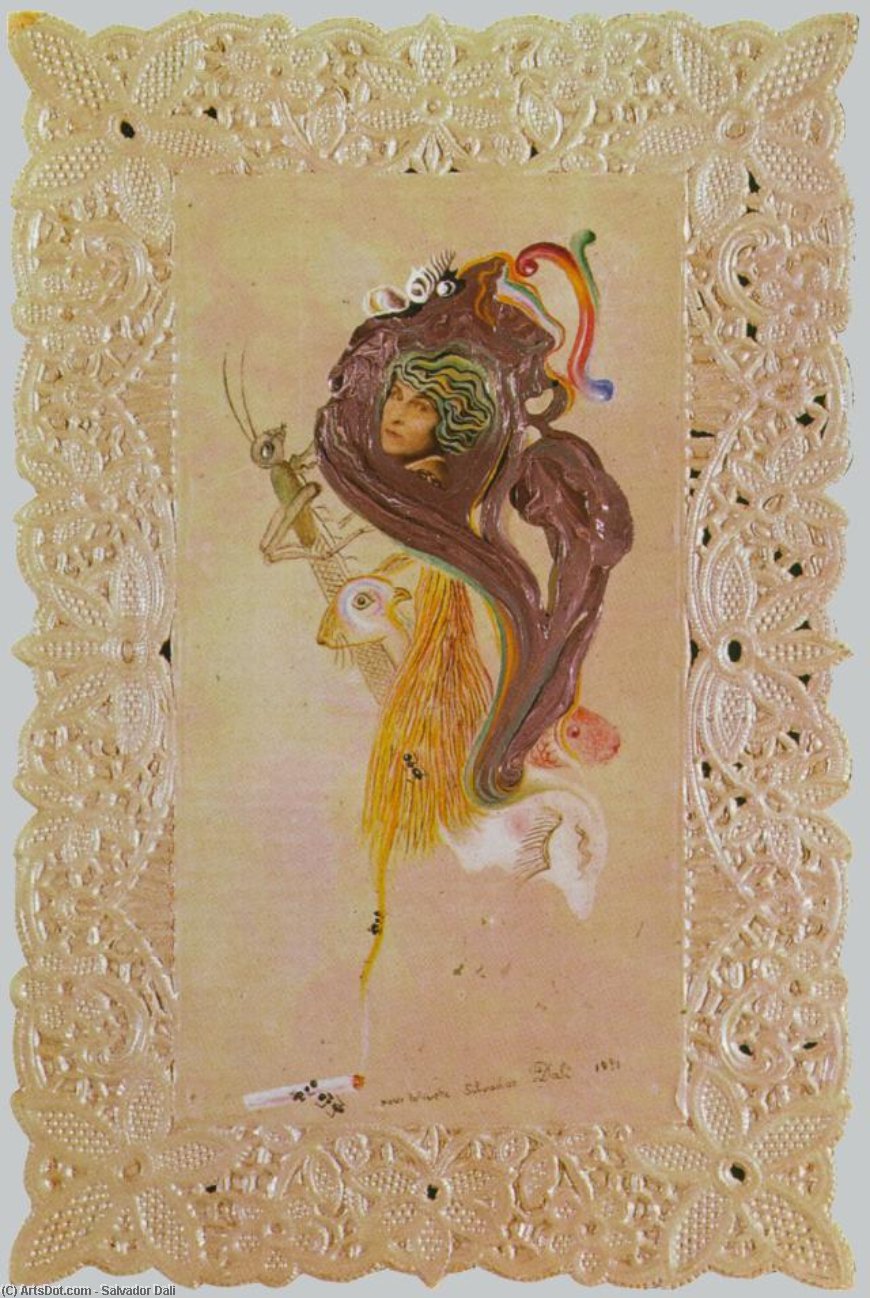 Wikioo.org - Bách khoa toàn thư về mỹ thuật - Vẽ tranh, Tác phẩm nghệ thuật Salvador Dali - Portrait of Gala, 1931