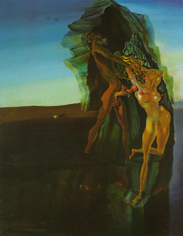 Wikioo.org - The Encyclopedia of Fine Arts - Painting, Artwork by Salvador Dali - Untided (William Tell and Gradiva), 1931