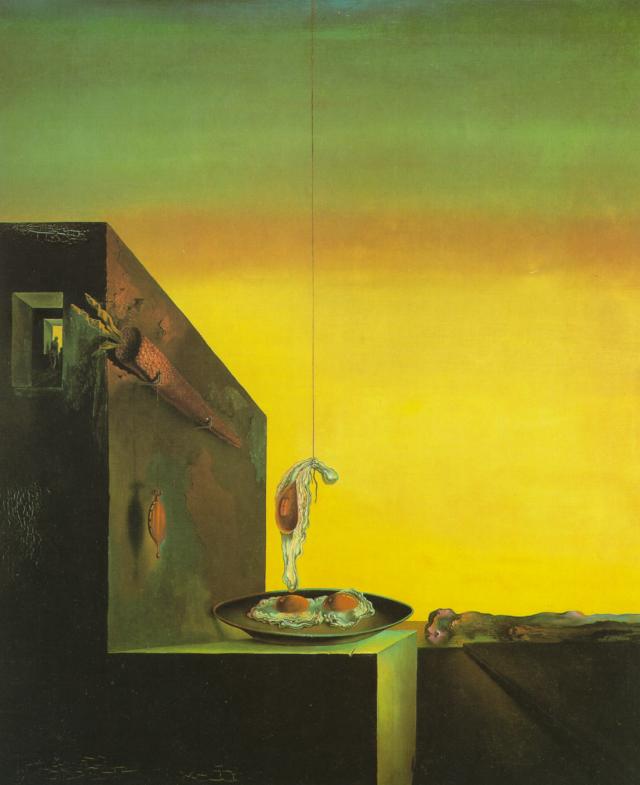 Wikioo.org - The Encyclopedia of Fine Arts - Painting, Artwork by Salvador Dali - Eggs on the Plate Without the Plate, 1932