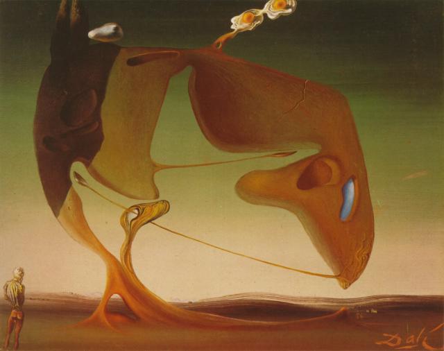 WikiOO.org - Enciclopédia das Belas Artes - Pintura, Arte por Salvador Dali - Surrealist Architecture, circa 1932
