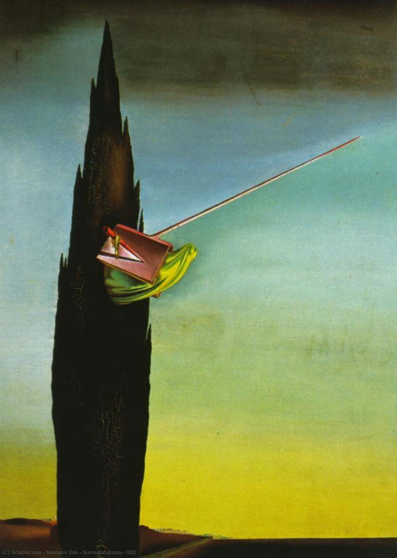 WikiOO.org - دایره المعارف هنرهای زیبا - نقاشی، آثار هنری Salvador Dali - Surrealist Essay, 1932