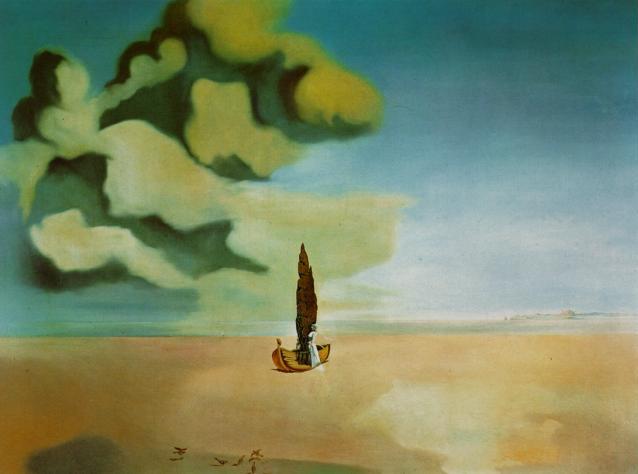 Wikioo.org – La Enciclopedia de las Bellas Artes - Pintura, Obras de arte de Salvador Dali - aparición de mi prima carolineta en la playa de rosas , 1933