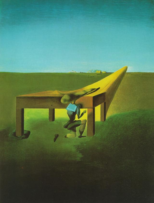 Wikioo.org - สารานุกรมวิจิตรศิลป์ - จิตรกรรม Salvador Dali - Myself at the Age of Ten When I Was the Grasshopper Child, 1933