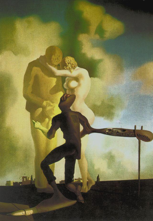 Wikioo.org – L'Enciclopedia delle Belle Arti - Pittura, Opere di Salvador Dali - Meditazione sulla Arpa intorno al  1934