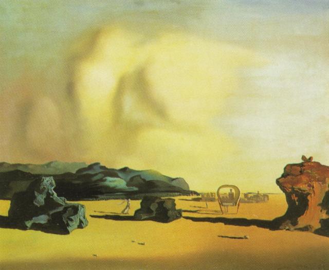 WikiOO.org – 美術百科全書 - 繪畫，作品 Salvador Dali - 时刻 的  过渡  1934
