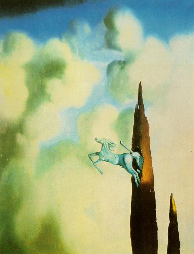 Wikioo.org - สารานุกรมวิจิตรศิลป์ - จิตรกรรม Salvador Dali - Morning Ossification of the Cypress, 1934