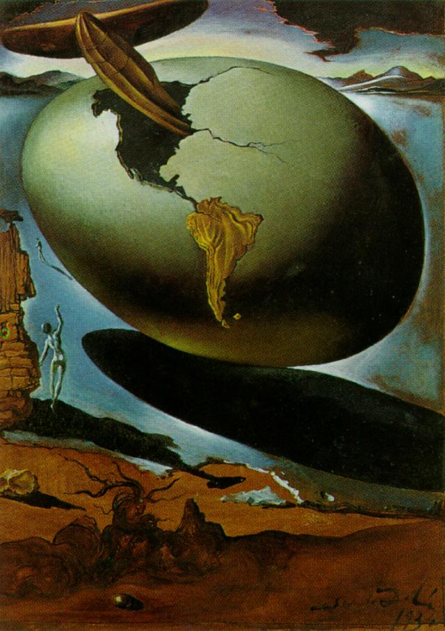 Wikioo.org - The Encyclopedia of Fine Arts - Painting, Artwork by Salvador Dali - Allegory of an American Christmas, 1934
