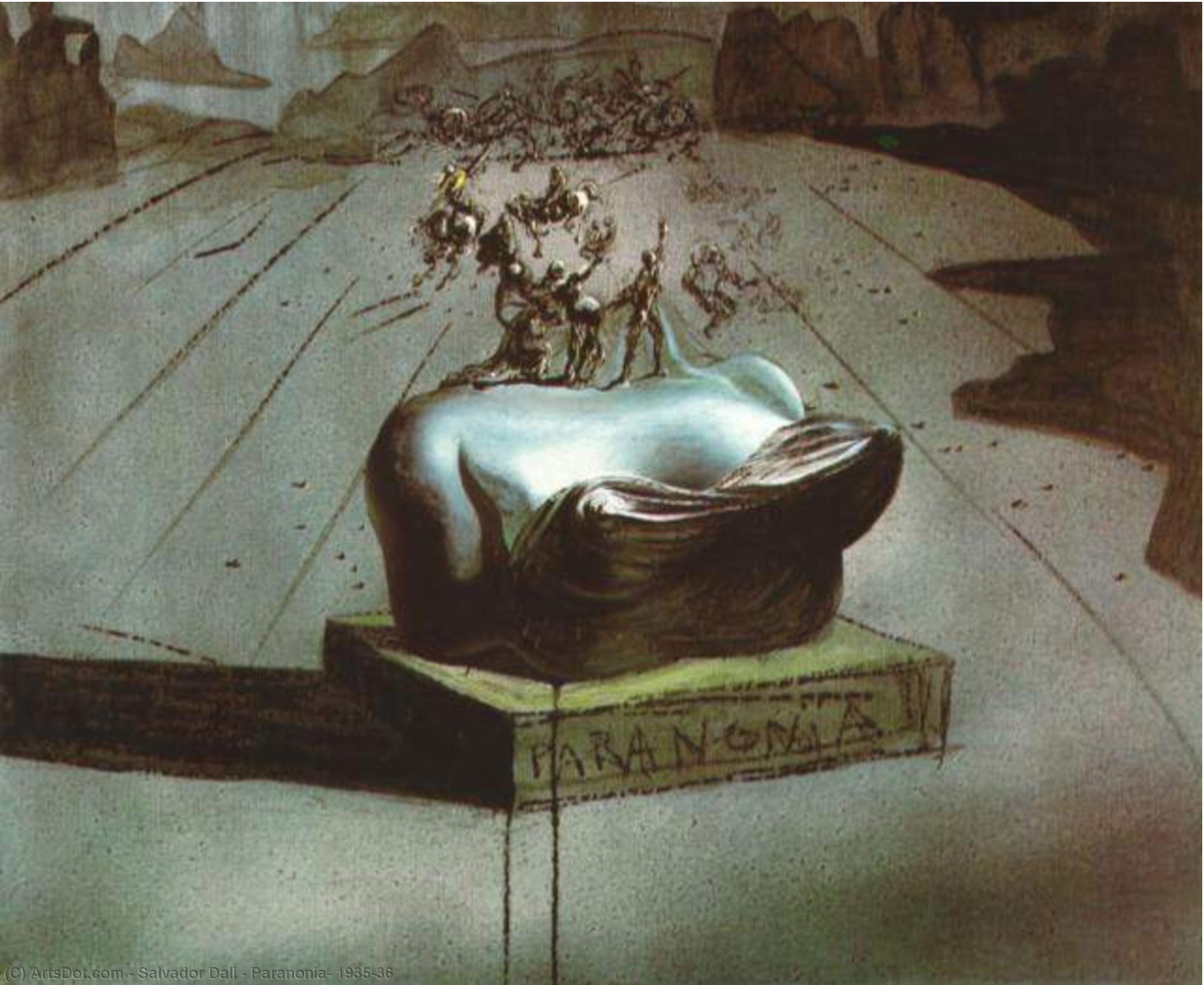 Wikioo.org - The Encyclopedia of Fine Arts - Painting, Artwork by Salvador Dali - Paranonia, 1935-36