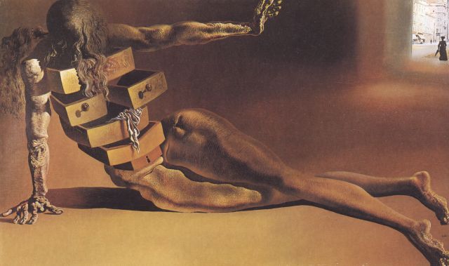 Wikioo.org - The Encyclopedia of Fine Arts - Painting, Artwork by Salvador Dali - The Anthropomorphic Cabinet, 1936