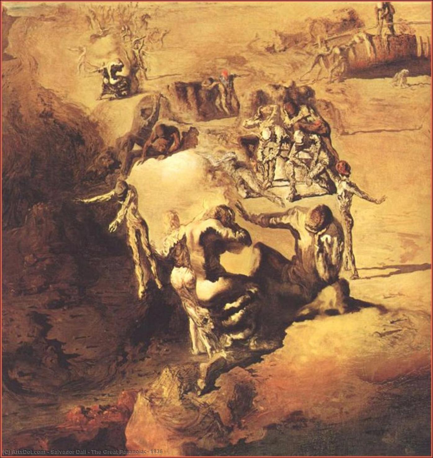 Wikioo.org - The Encyclopedia of Fine Arts - Painting, Artwork by Salvador Dali - The Great Paranoiac, 1936