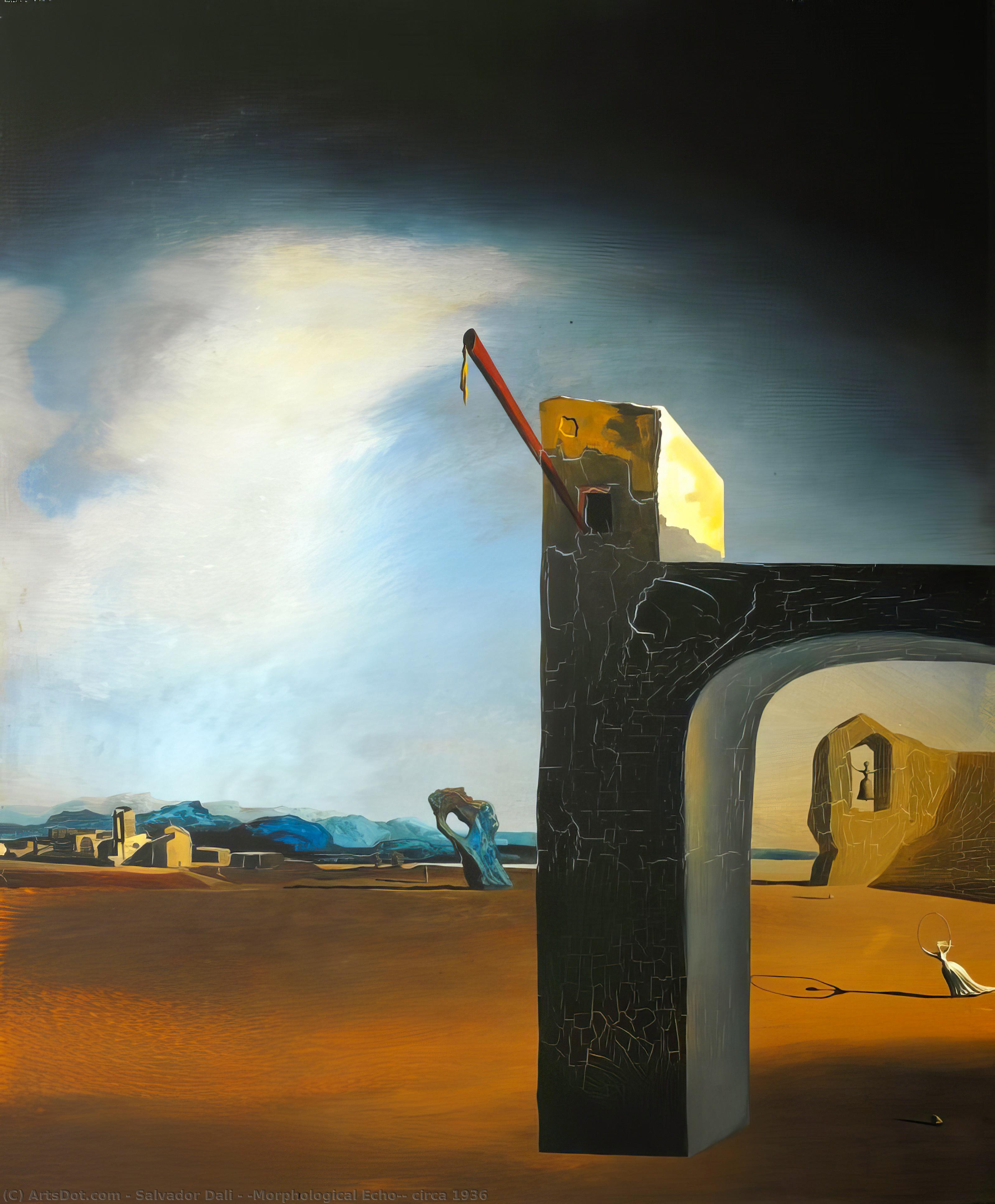 Wikioo.org - The Encyclopedia of Fine Arts - Painting, Artwork by Salvador Dali - 'Morphological Echo', circa 1936