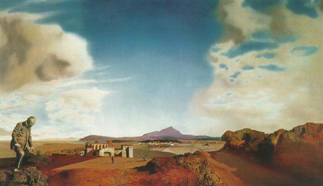 Wikioo.org - The Encyclopedia of Fine Arts - Painting, Artwork by Salvador Dali - The Pharmacist of Ampurdan in Search of Absolutely Nothing, 1936