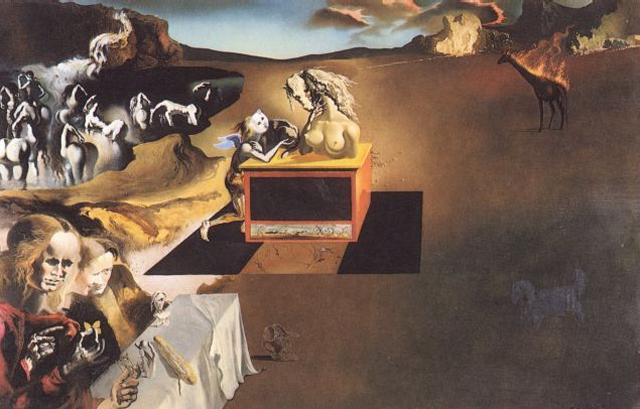 WikiOO.org - Encyclopedia of Fine Arts - Maalaus, taideteos Salvador Dali - The Invention of the Monsters, 1937