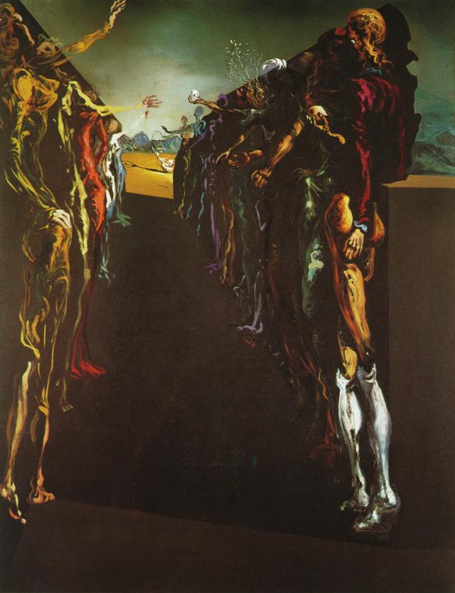 Wikoo.org - موسوعة الفنون الجميلة - اللوحة، العمل الفني Salvador Dali - Palladio's Thalia Corridor, 1937