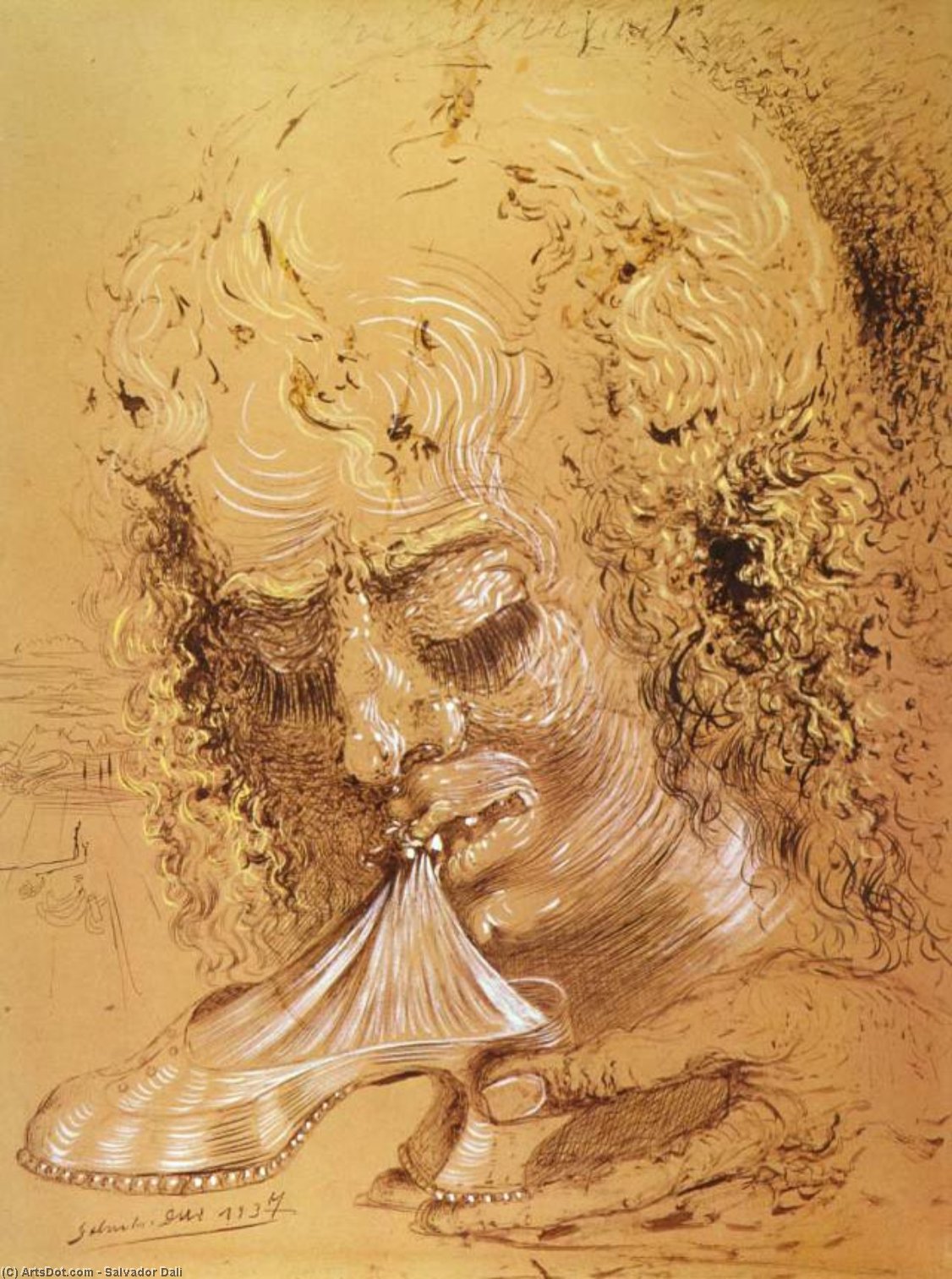 WikiOO.org - Güzel Sanatlar Ansiklopedisi - Resim, Resimler Salvador Dali - Cannibalism of the Objects, 1937